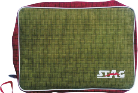 Stag Double Chain Deluxe Racket Case with Pocket for Accessories (Only Case)
