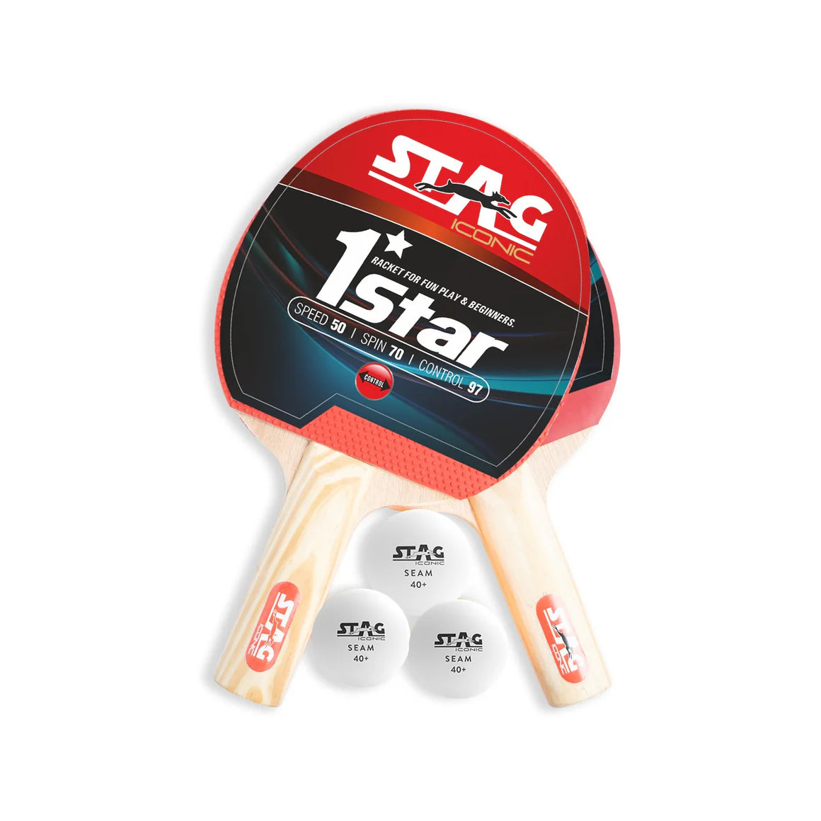 STAG 1 STAR Professional Table Tennis (T.T) Set White