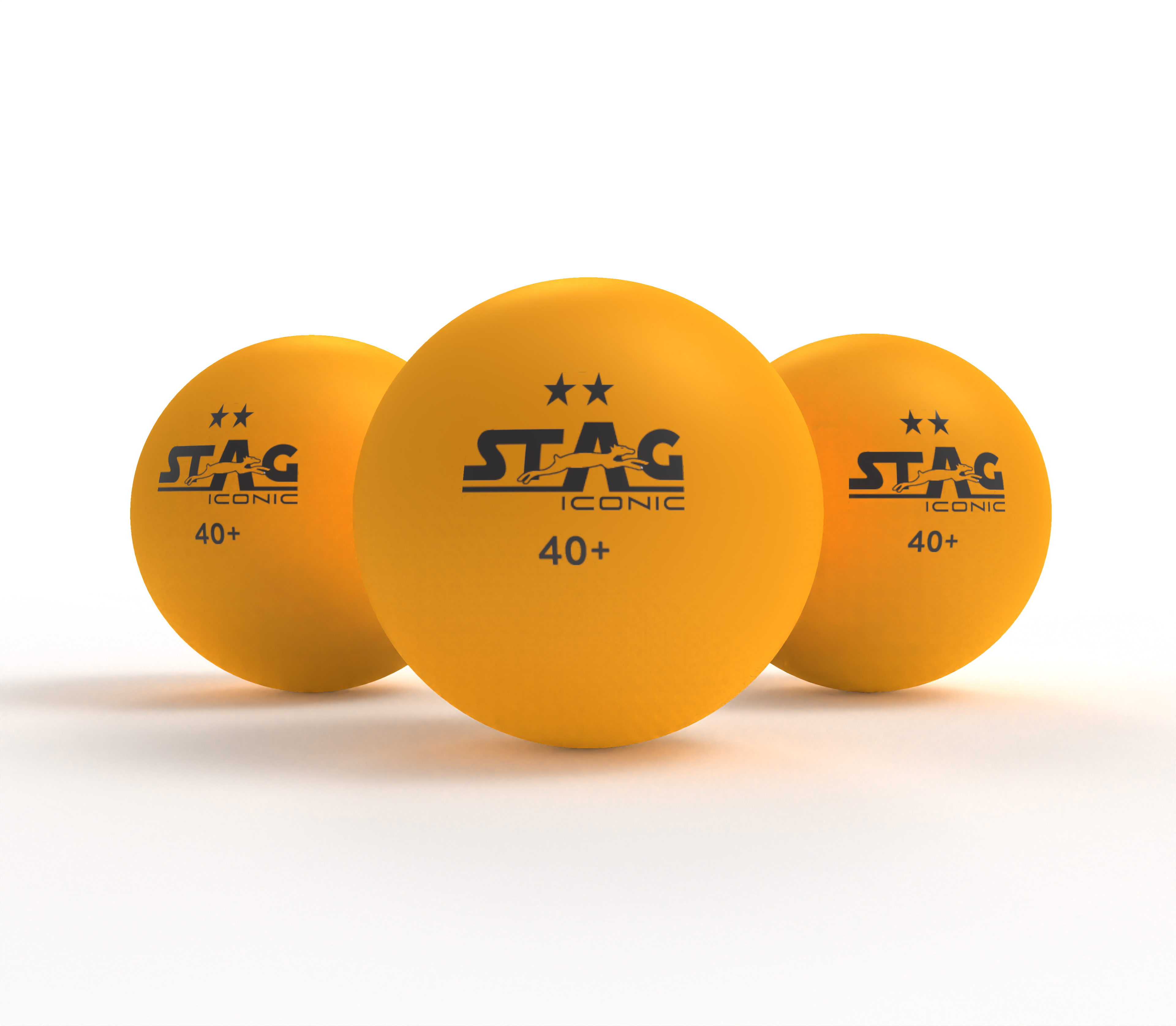 Stag 2 Star Table Tennis (T.T) Balls| Advanced High Performance 40+mm Ping Pong Balls for Training