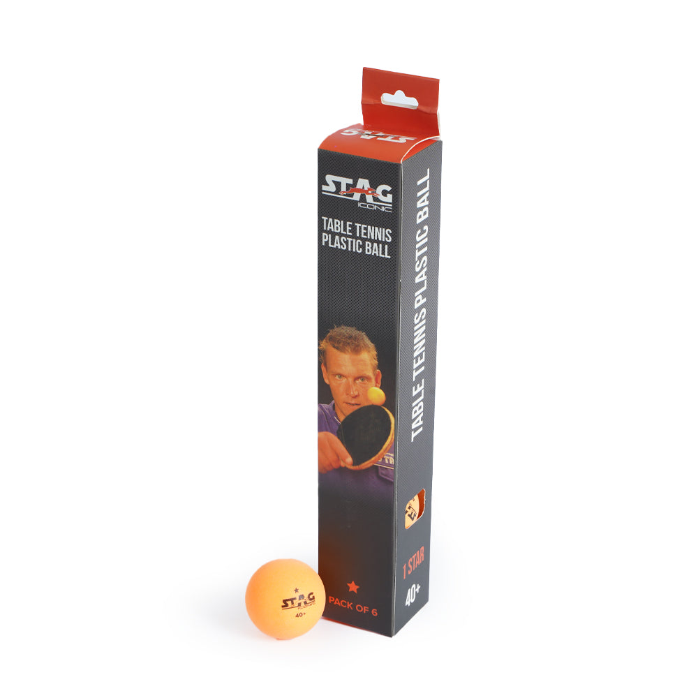 Stag 1 Star Balls Orange (Pack of 6)