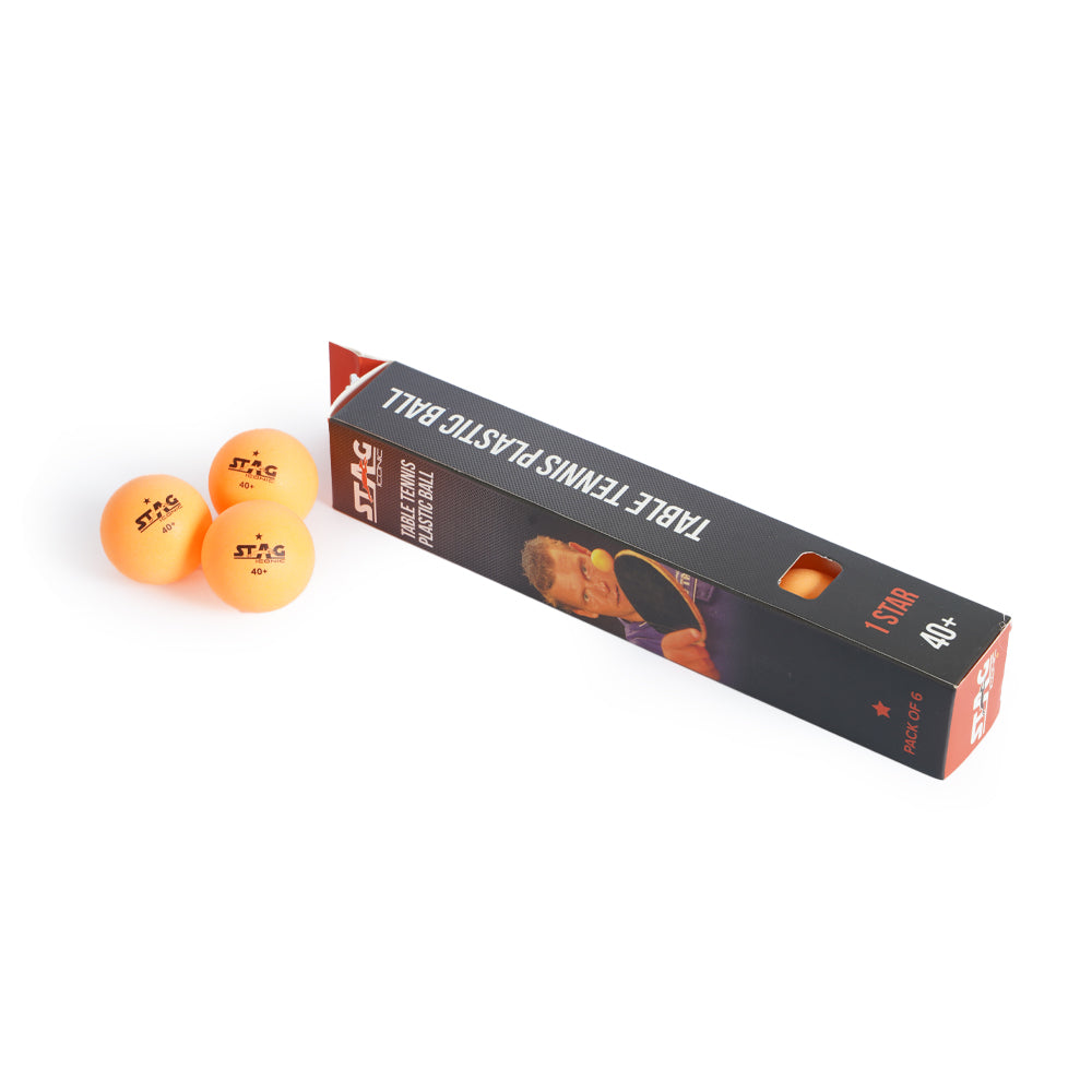 Stag 1 Star Balls Orange (Pack of 6)