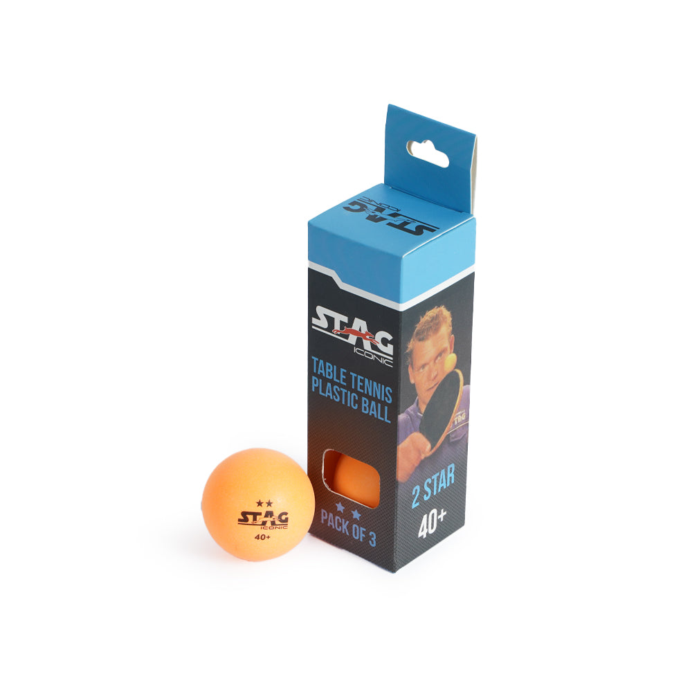 Stag 2 Star Table Tennis (T.T) Balls| Advanced High Performance 40+mm Ping Pong Balls for Training