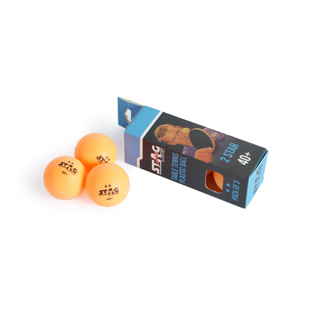 Stag 2 Star Table Tennis (T.T) Balls| Advanced High Performance 40+mm Ping Pong Balls for Training