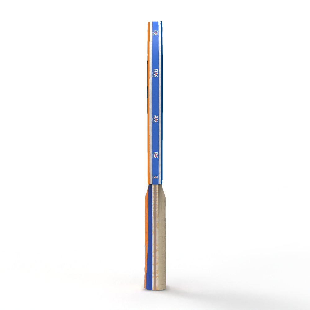 Stag Iconic Spring Collection Snapper Series Table Tennis Racquet | Unleash Game with Vibrant, Playful Ping-Pop Colors| Beginner Training Series| Perfectly Designed Comfortable Grip Paddle (Orange/Blue)