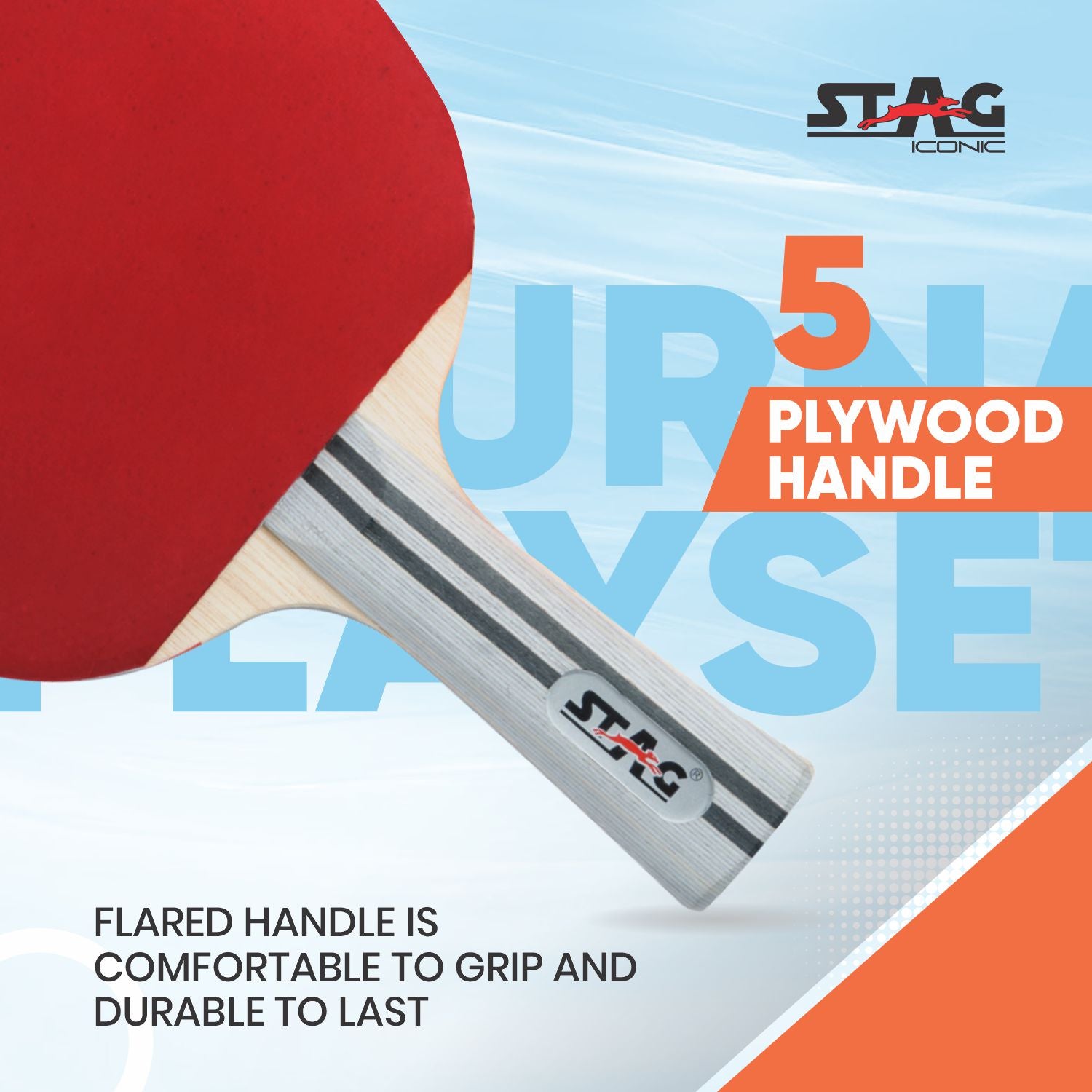 STAG Tournament Professional Table Tennis (T.T) Set White