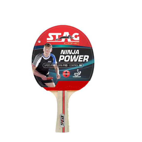 STAG Ninja power Advanced Series Table Tennis (T.T) Racquet| Pro Performance Training T.T Racquet With Deluxe Case