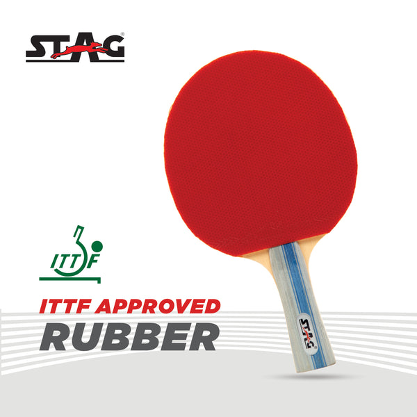 STAG.US STAG Tec Ninja Table Tennis Racquet Advanced, ITTF Approved Rubber (Multicolor, 160 grams)