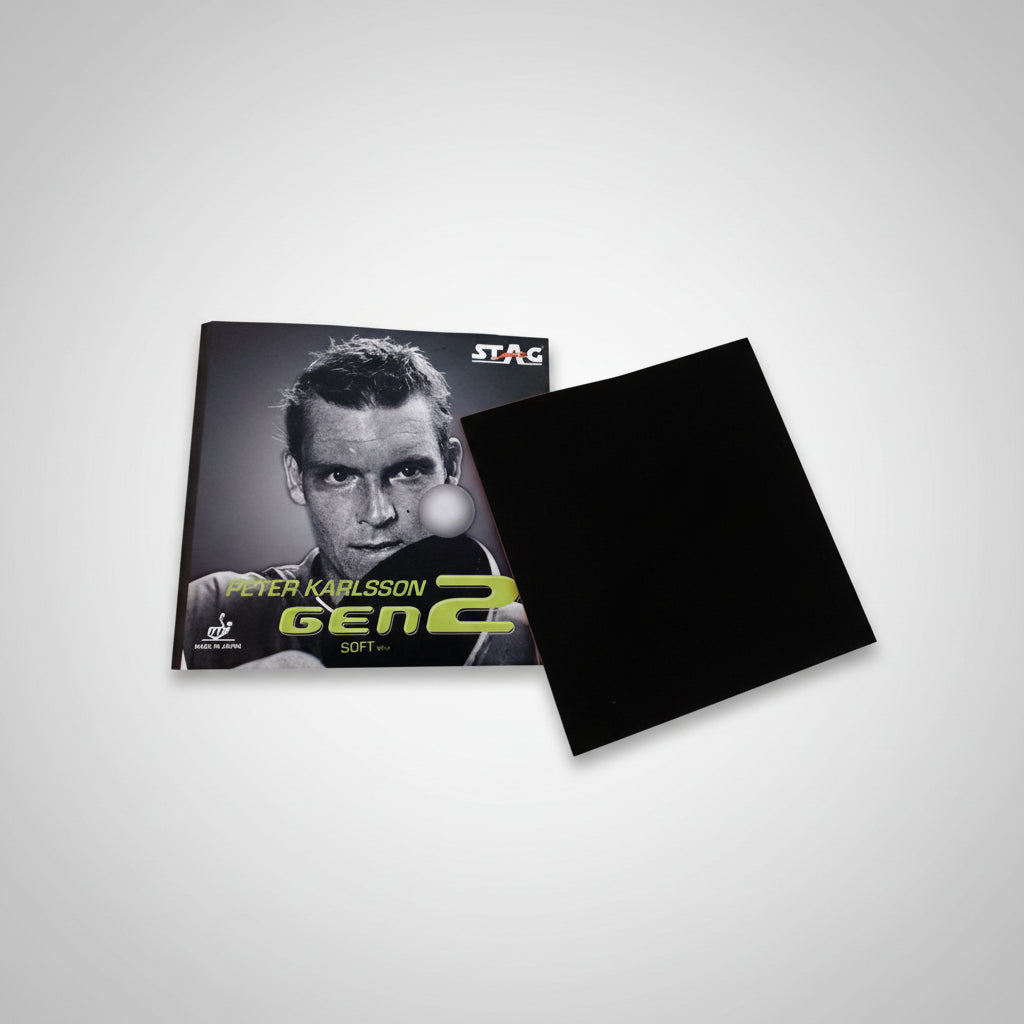 STAG.US Peter Karlsson Gen 2 Soft Max Table Tennis Rubber (2mm) BLACK