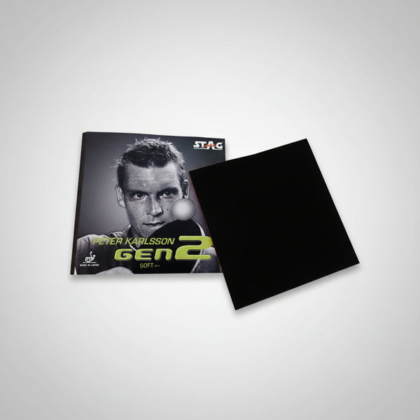 STAG.US Peter Karlsson Gen 2 Soft Max Table Tennis Rubber (2mm) BLACK