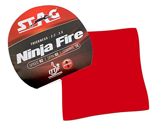 Stag Ninja Fire Table Tennis Rubber