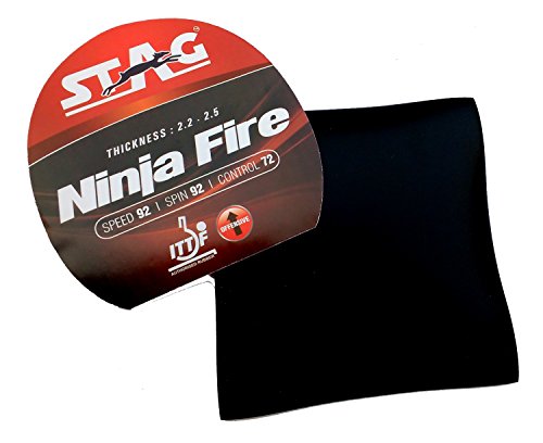 STAG.US Stag Ninja Fire Table Tennis Rubber Black
