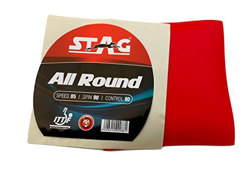 STAG.US Stag All Round Table Tennis Rubber (Red)