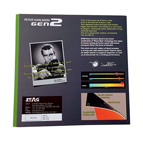 Peter Karlsson Gen 2 Soft Table Tennis Rubber (1.8mm)