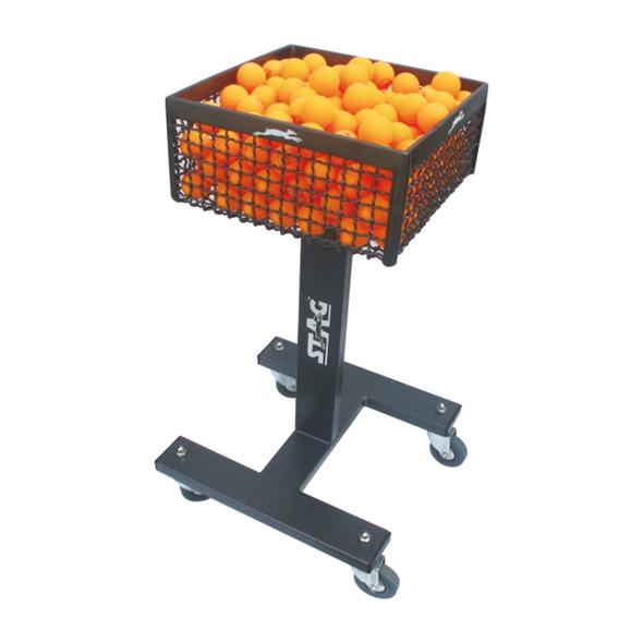 STAG.US Table Tennis Ball Trolley (Black And Silver) Black